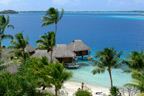You can arrive at Bora Bora by boat