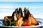 Enjoy fresh seafood with sea views